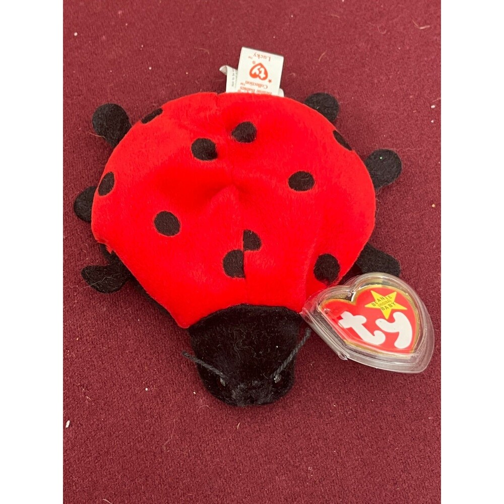 Ty Beanie Baby Lucky LadyBug 1995 - about 11 spots